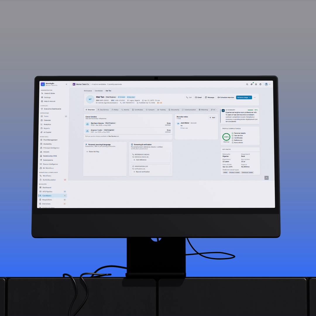 ManningFlo assessments — structured interviews and background verification