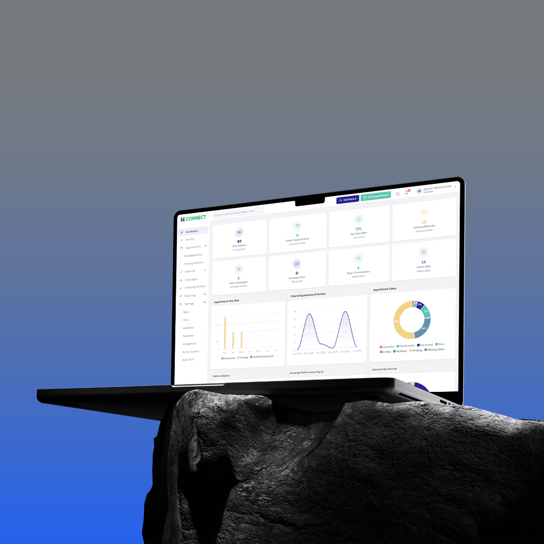 UberHeal — AI patient engagement platform interface