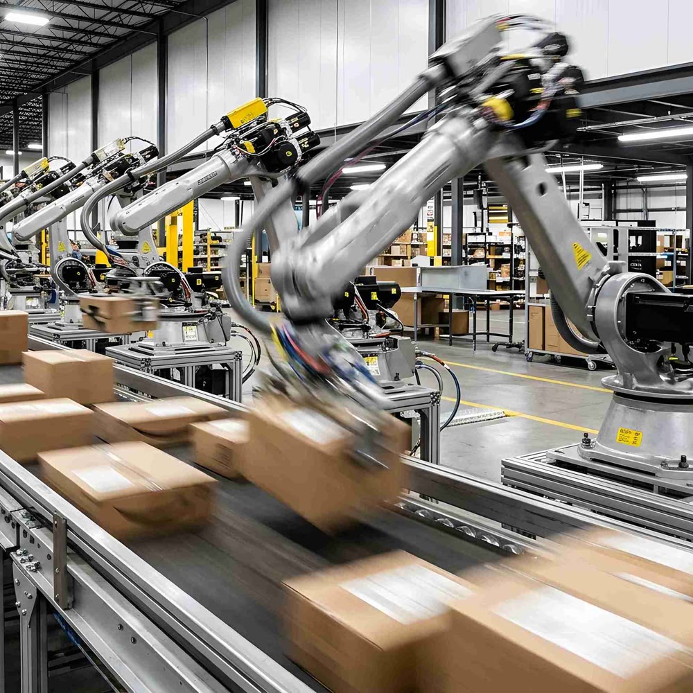 Automated logistics workflow running without manual input